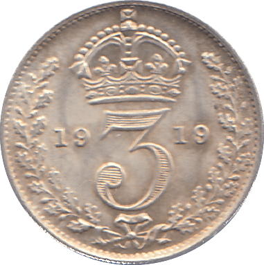 1919 THREEPENCE ( AUNC ) - THREEPENCE - Cambridgeshire Coins