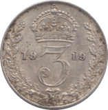 1919 THREEPENCE ( EF ) - THREEPENCE - Cambridgeshire Coins
