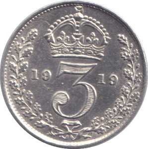 1919 THREEPENCE ( EF ) - THREEPENCE - Cambridgeshire Coins