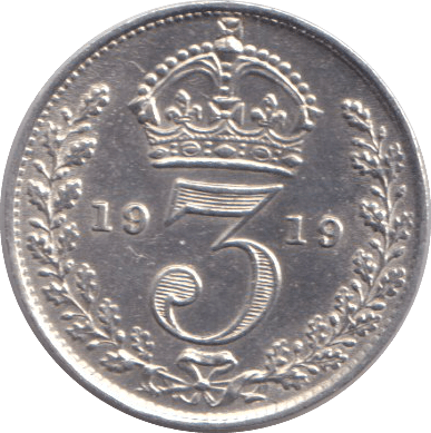 1919 THREEPENCE ( EF ) - THREEPENCE - Cambridgeshire Coins