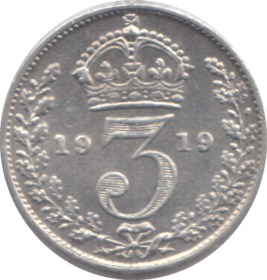 1919 THREEPENCE ( EF ) - THREEPENCE - Cambridgeshire Coins