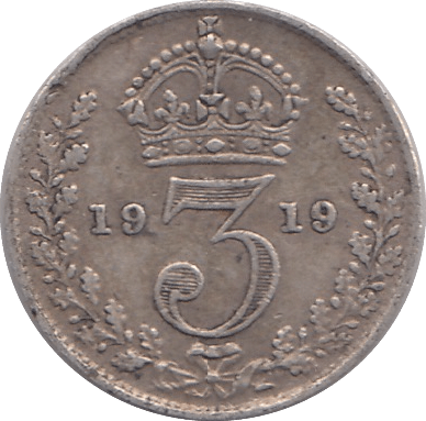 1919 THREEPENCE ( FINE ) - THREEPENCE - Cambridgeshire Coins
