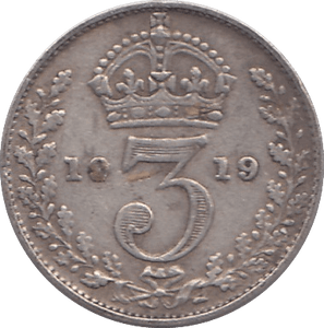 1919 THREEPENCE ( FINE ) - THREEPENCE - Cambridgeshire Coins