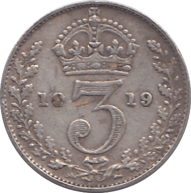 1919 THREEPENCE ( FINE ) - THREEPENCE - Cambridgeshire Coins