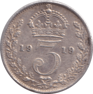 1919 THREEPENCE ( FINE ) - THREEPENCE - Cambridgeshire Coins