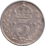 1919 THREEPENCE ( FINE ) - THREEPENCE - Cambridgeshire Coins