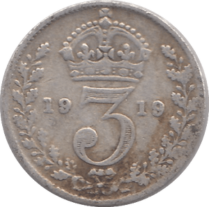 1919 THREEPENCE ( FINE ) - THREEPENCE - Cambridgeshire Coins