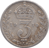 1919 THREEPENCE ( FINE ) - THREEPENCE - Cambridgeshire Coins