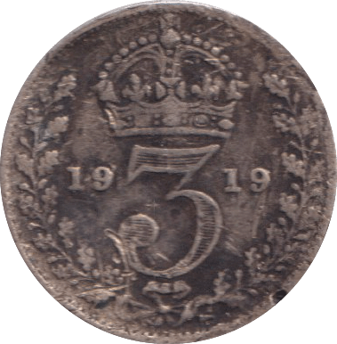 1919 THREEPENCE ( FINE ) - THREEPENCE - Cambridgeshire Coins