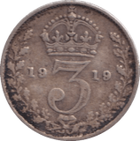 1919 THREEPENCE ( FINE ) - THREEPENCE - Cambridgeshire Coins