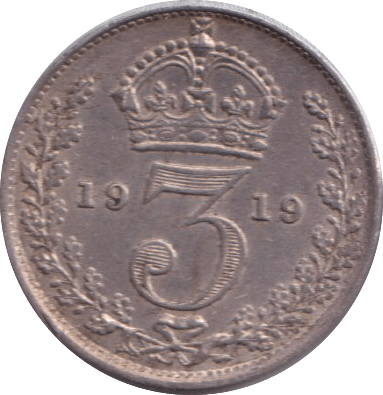 1919 THREEPENCE ( GVF ) - THREEPENCE - Cambridgeshire Coins