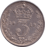 1919 THREEPENCE ( GVF ) - THREEPENCE - Cambridgeshire Coins