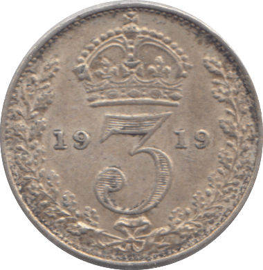 1919 THREEPENCE ( GVF ) - THREEPENCE - Cambridgeshire Coins