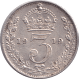 1919 THREEPENCE ( UNC ) - Threepence - Cambridgeshire Coins