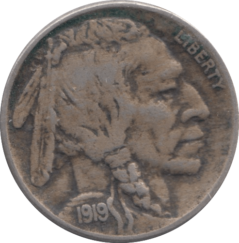 1919 USA 5 CENT - WORLD COINS - Cambridgeshire Coins