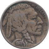 1919 USA 5 CENT - WORLD COINS - Cambridgeshire Coins