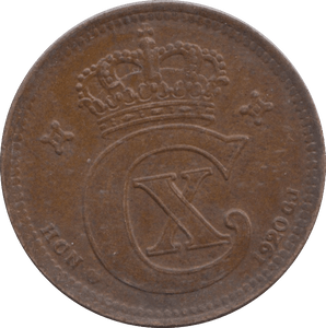 1920 DENMARK 5 ORE - WORLD COINS - Cambridgeshire Coins