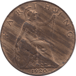 1920 FARTHING ( AUNC ) - FARTHING - Cambridgeshire Coins