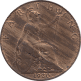 1920 FARTHING ( AUNC ) - FARTHING - Cambridgeshire Coins