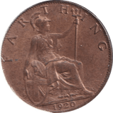 1920 FARTHING ( GF ) - FARTHING - Cambridgeshire Coins