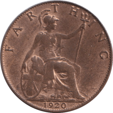 1920 FARTHING ( GVF ) - FARTHING - Cambridgeshire Coins