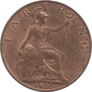 1920 FARTHING ( UNC ) - Farthing - Cambridgeshire Coins