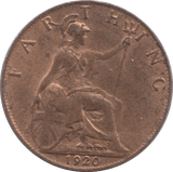 1920 FARTHING ( UNC ) - Farthing - Cambridgeshire Coins