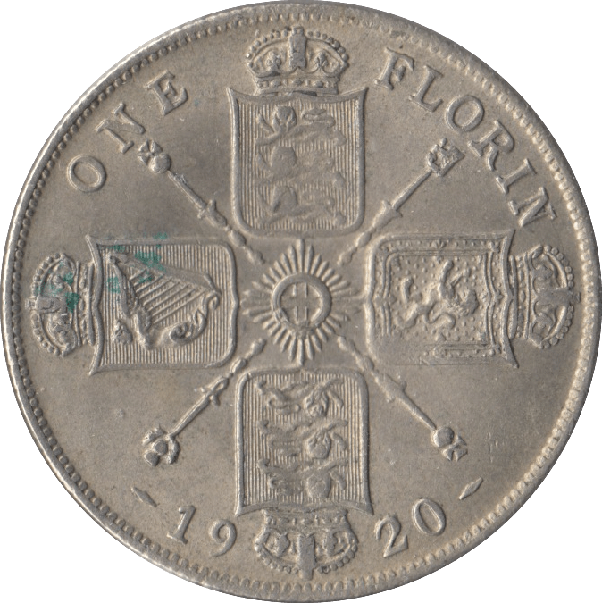 1920 FLORIN ( AUNC ) - FLORIN - Cambridgeshire Coins
