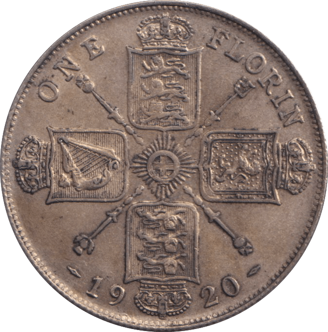1920 FLORIN ( GVF ) - FLORIN - Cambridgeshire Coins