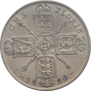 1920 FLORIN ( VF ) - FLORIN - Cambridgeshire Coins