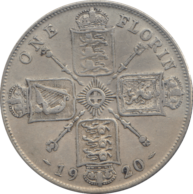 1920 FLORIN ( VF ) - FLORIN - Cambridgeshire Coins