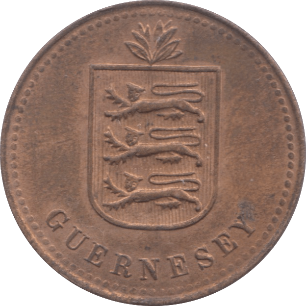 1920 GUERNSEY 4 DOUBLES - WORLD COINS - Cambridgeshire Coins