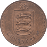 1920 GUERNSEY 4 DOUBLES - WORLD COINS - Cambridgeshire Coins