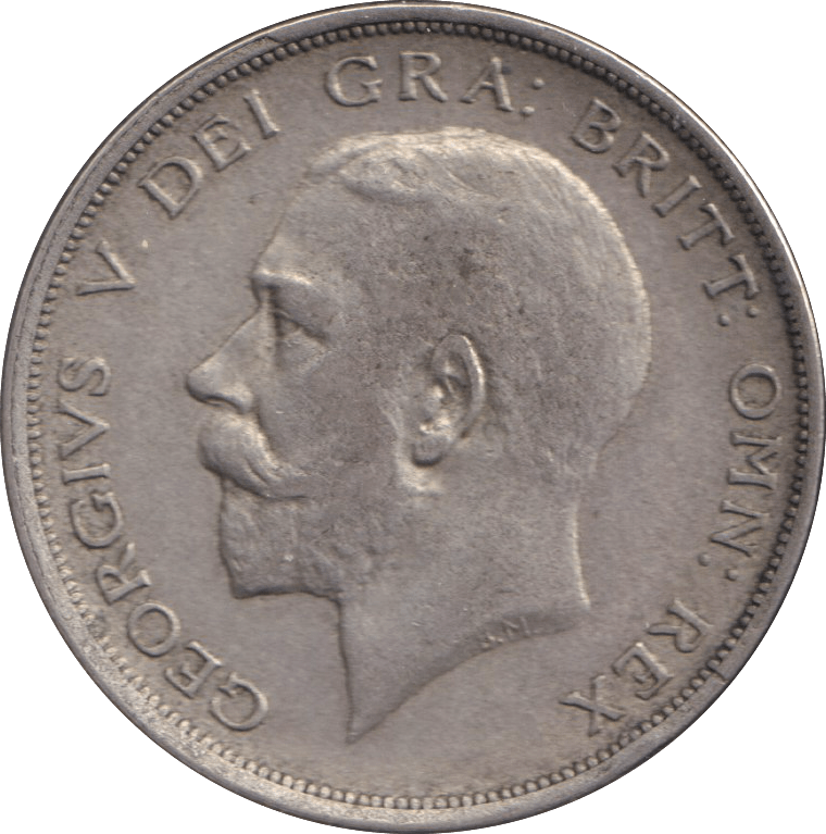 1920 HALF CROWN ( GVF ) - HALF FARTHING - Cambridgeshire Coins