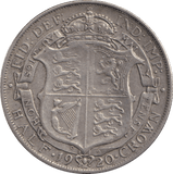 1920 HALF CROWN ( GVF ) - HALF FARTHING - Cambridgeshire Coins