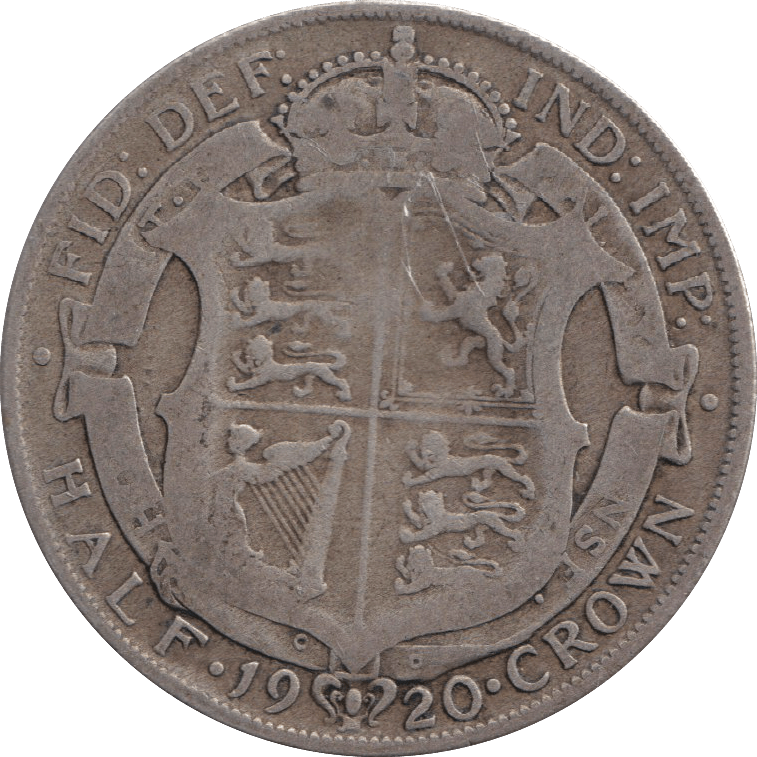 1920 HALFCROWN ( FINE ) - HALFCROWN - Cambridgeshire Coins