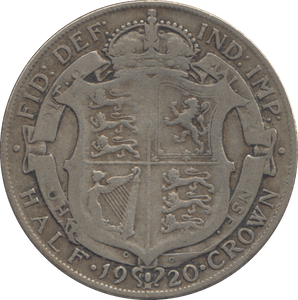 1920 HALFCROWN ( FINE ) - HALFCROWN - Cambridgeshire Coins