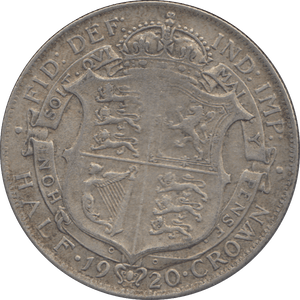 1920 HALFCROWN ( FINE ) - HALFCROWN - Cambridgeshire Coins