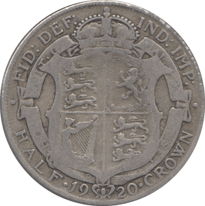 1920 HALFCROWN ( FINE ) - Halfcrown - Cambridgeshire Coins