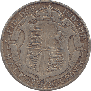 1920 HALFCROWN ( FINE ) - HALFCROWN - Cambridgeshire Coins