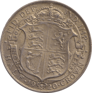 1920 HALFCROWN ( GF ) - HALFCROWN - Cambridgeshire Coins