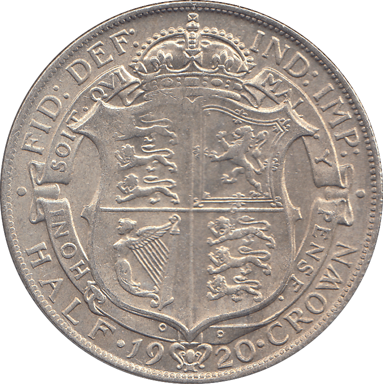 1920 HALFCROWN ( UNC ) - HALFCROWN - Cambridgeshire Coins