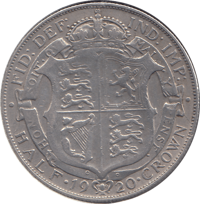 1920 HALFCROWN ( VF ) - HALFCROWN - Cambridgeshire Coins