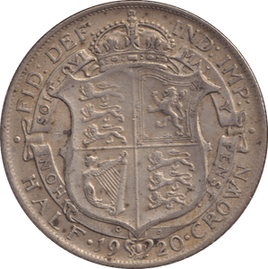 1920 HALFCROWN ( VF ) - HALFCROWN - Cambridgeshire Coins