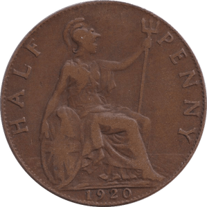 1920 HALFPENNY ( FINE ) - HALFPENNY - Cambridgeshire Coins