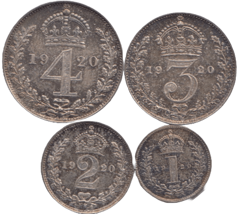 1920 MAUNDY SET GEORGE V - Maundy Set - Cambridgeshire Coins