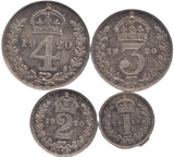 1920 MAUNDY SET GEORGE V - Maundy Set - Cambridgeshire Coins