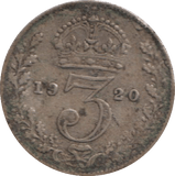 1920 MAUNDY THREEPENCE ( FINE ) - MAUNDY THREEPENCE - Cambridgeshire Coins