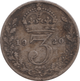 1920 MAUNDY THREEPENCE ( NF ) - MAUNDY THREEPENCE - Cambridgeshire Coins