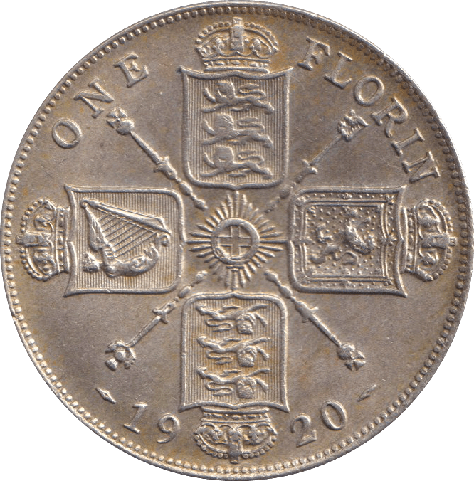 1920 ONE FLORIN ( GVF ) - WORLD COINS - Cambridgeshire Coins